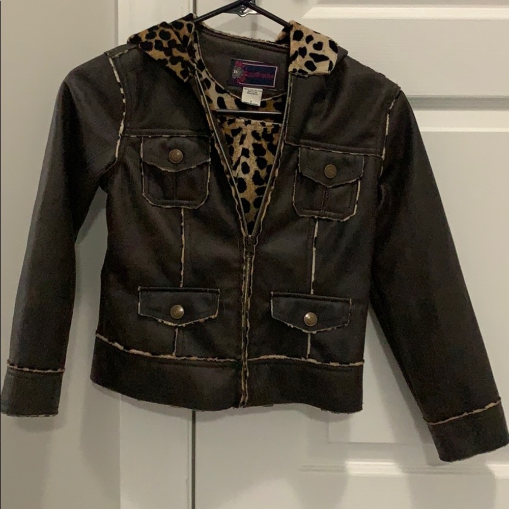 Kids (Doll House) soft leather like jacket